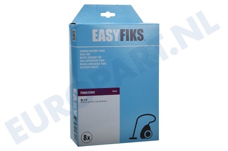 Panasonic Stofzuiger AMC8GF01010 Stofzuigerzak Papier 8 stuks Nw Stijl