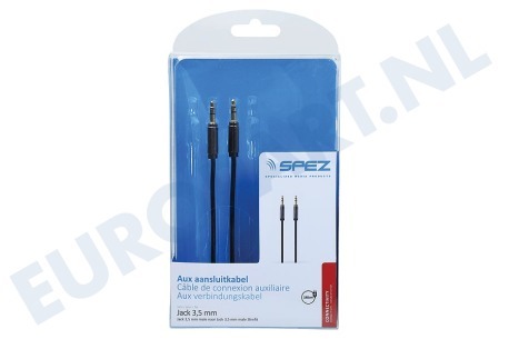 Spez SM2802 Jack 3,5 mm male naar Jack 3,5 mm male Slimfit 1,8m