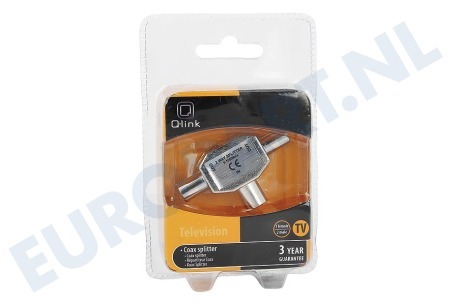 Q-Link 0013062 Coax Splitter, 2-Weg, IEC Contra Female - 2x IEC Male