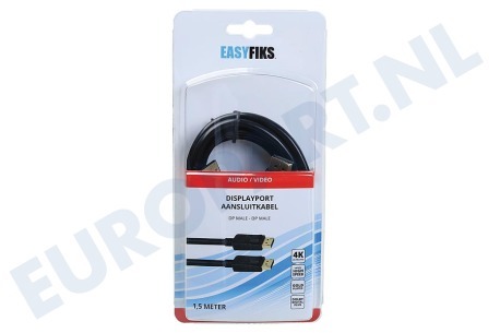 Easyfiks Displayport kabel Male - Male 1.5 Meter