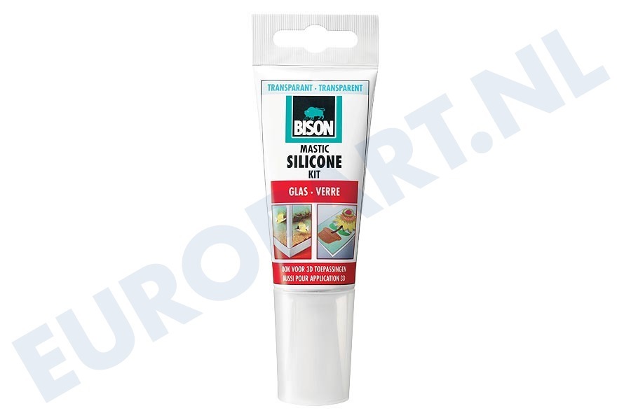 Universeel 6301462 Siliconenkit BISON -glas-transparant-