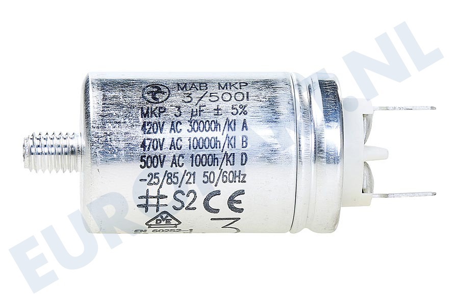 Zanussi Wasdroger 1115927012 Condensator 3 uf