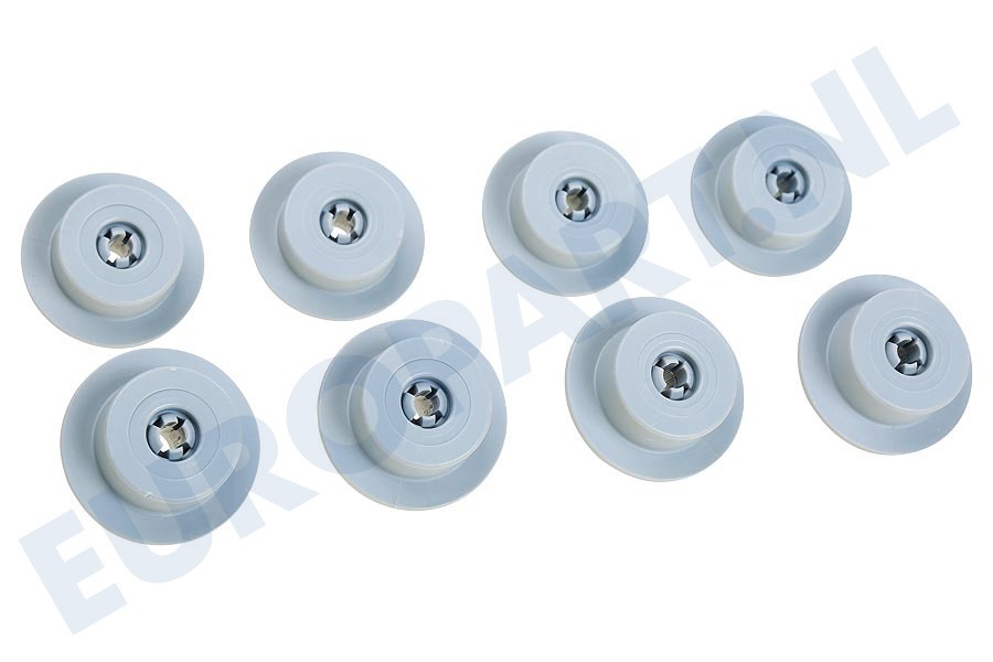 Zoppas Vaatwasser 4055072138 Wiel Wielenset van onderkorf, 8 stuks