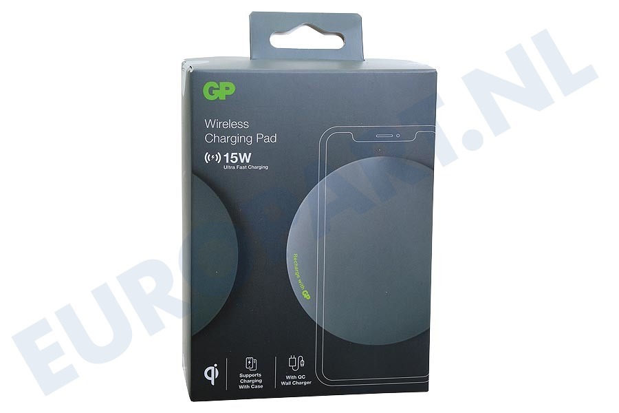 GP 165QP1AGREY QP1A Draadloze Oplader 15W, Grijs