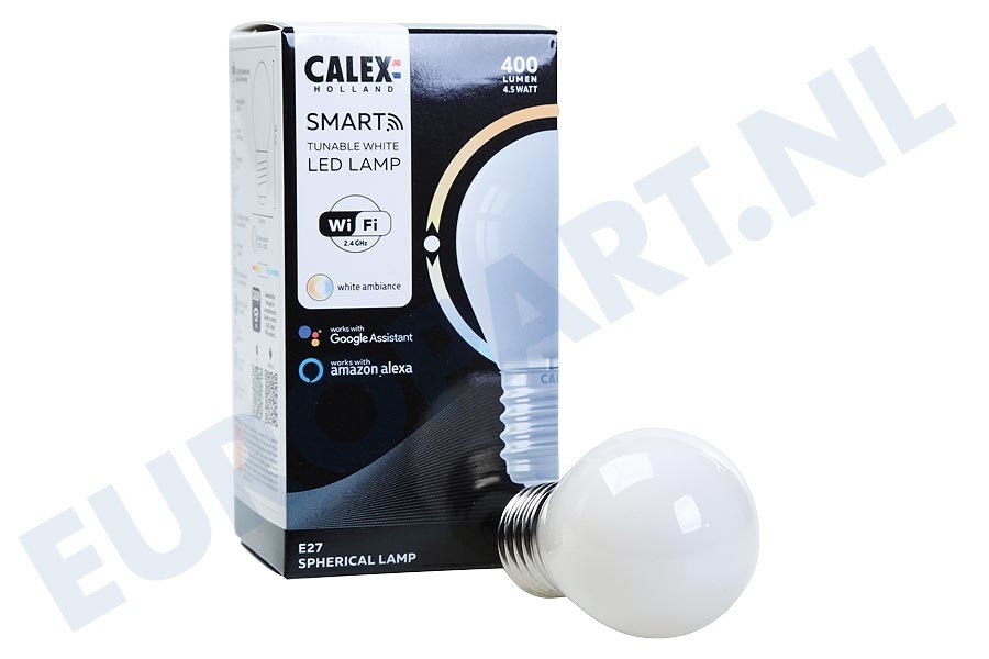 Calex 429052 Smart LED Filament Softline Kogellamp P45 E27 Dimbaar