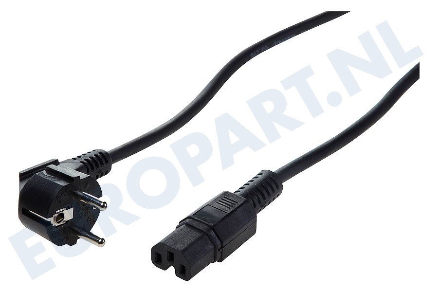 Universeel 7017252V Snoer apparaat -CEE- 2m zwart