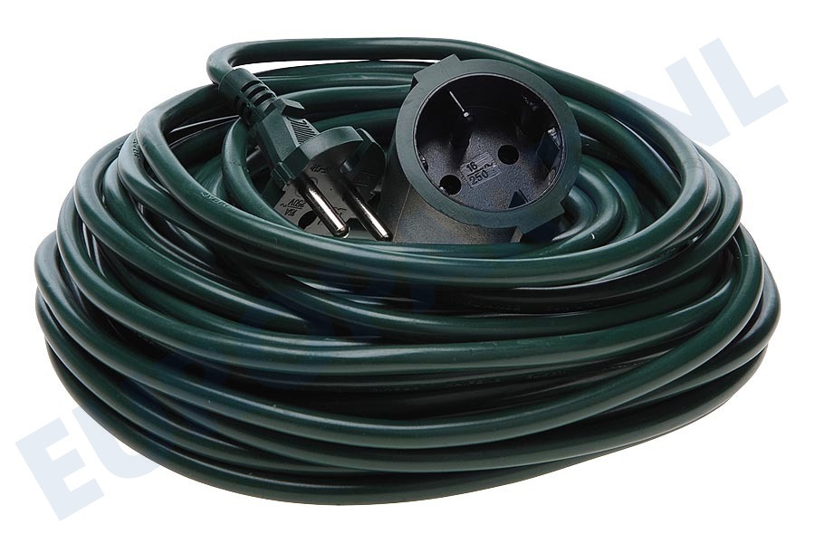 Exin 5520414 Snoer 2x1mm2 2300W 10A zwart 20M H05VV-F
