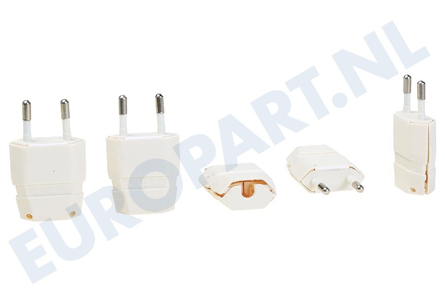 Elektra 32380 Schroefbare euro stekker wit