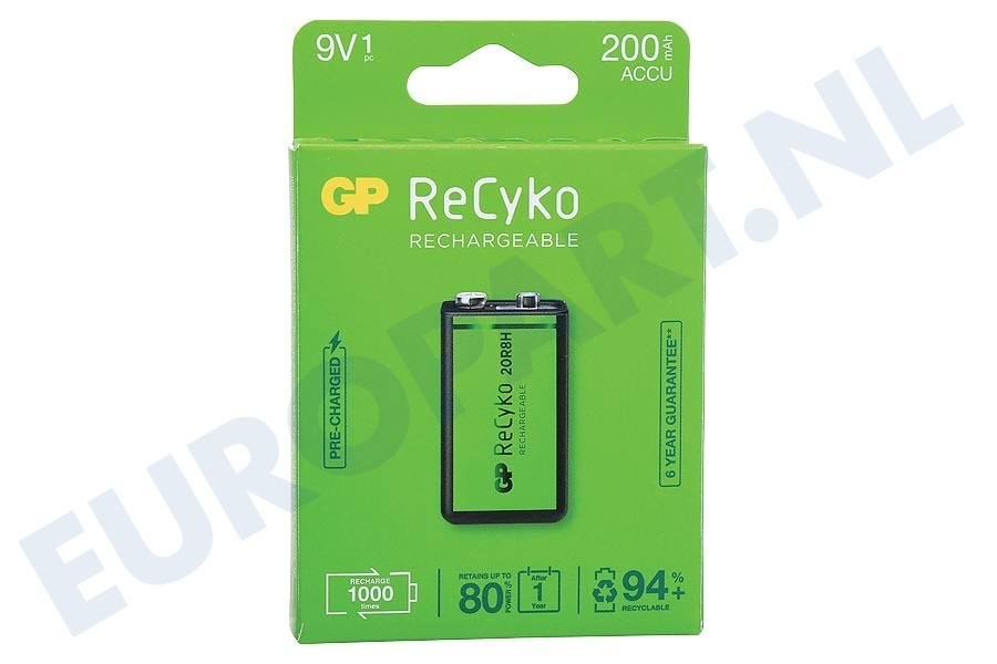 GP 12020R8H-C1 6LR61 ReCyko+ 9V