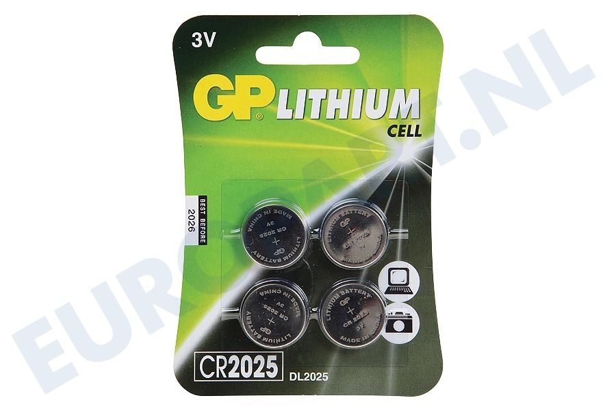 GP 0602025C4 CR2025 Batterij Knoopcel CR2025 3V