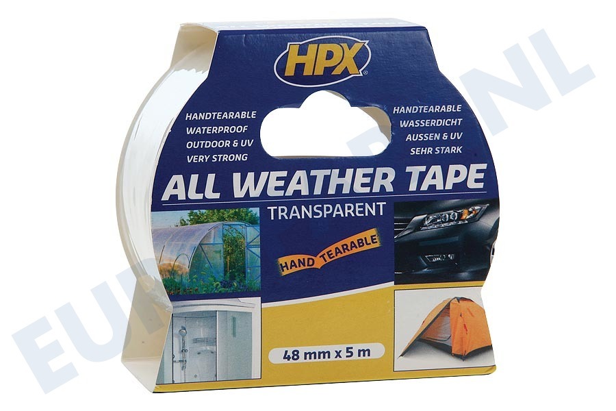 Universeel AT4805 All Weather Tape Transparant 48mm x 5m