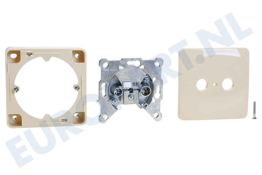 Hirschmann 695020585 EDC 1000 E CATV Wandcontactdoos