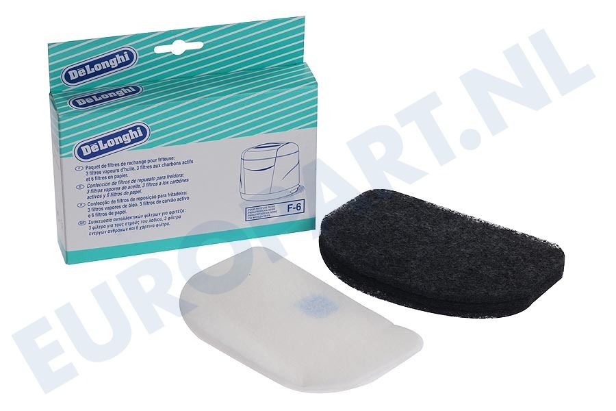 DeLonghi Friteuse 5525102200 Filter 3x vet,3x koolstof,6xolie