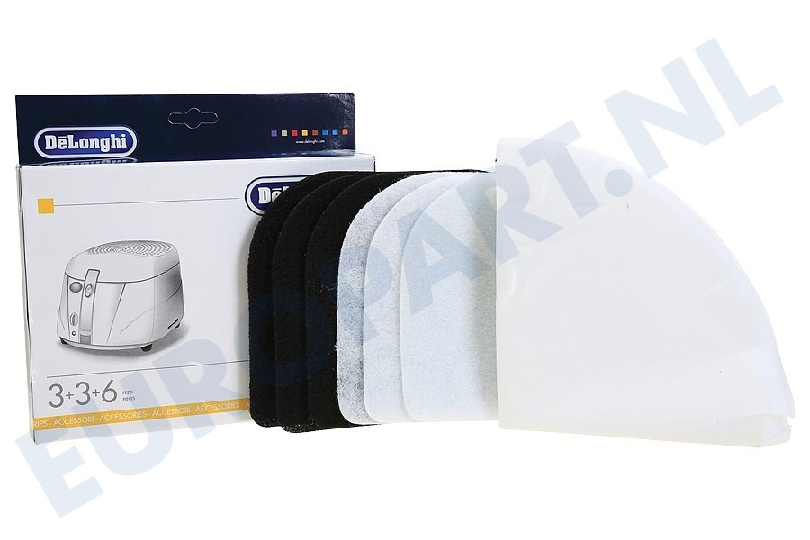 DeLonghi Friteuse 5525101500 Filter Oliedamp- koolstof- papierfilter