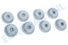 Zoppas Vaatwasser 4055072138 Wiel Wielenset van onderkorf, 8 stuks