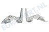 Bosch Koelkast 492680, 00492680 Scharnier Metaal, set 2 stuks