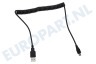 Ricatech 20091304 USB Kabel Mini USB, Spiraal, Max. 100cm