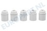 Universeel 54360 Lamphouder Glad wit E27