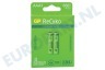 GP 12065AAAHCE-C2 LR03 ReCyko+ AAA 650 - 2 oplaadbare batterijen