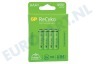 GP 120100AAAHCE-C4 LR03 ReCyko+ AAA 950 - 4 oplaadbare batterijen