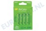GP 120270AAHCE-C4 LR6 ReCyko+ AA 2600 - 4 oplaadbare batterijen