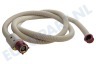 Whirlpool Wasmachine 9029793412 E2WIS250A Toevoerslang met waterslot, 2,5 meter, Recht/Haaks