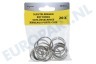 Benson 007833 Sleutelringen Metaal, 20 stuks
