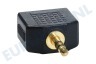 Universeel BME073 Jack Splitter 3.5mm Male - 2x Contra 3.5mm Female
