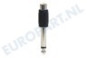 Easyfiks BME075 Jack Verloopstekker 6.3mm Male-1x Tulp Contra RCA Female