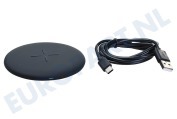 Universeel  MHQIS10W001BLK Fast Wireless QI Charger Black geschikt voor o.a. Alle toestellen geschikt voor draadloos opladen