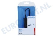 Universeel SM2818  Adapter USB C male naar Gigabite netwerk geschikt voor o.a. Universeel USB Type C