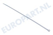 ETM 0042639  Bundelbandjes 180x4.0 mm transparant/wit geschikt voor o.a. Tie-wrap