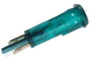 Electra 453622  Lampje controle rond groen geschikt voor o.a. F=11 klemmodel, 230V inbouw 10,5mm