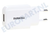 Duracell  DRACUSB3W-EU Single USB Lader 5V/2.1A geschikt voor o.a. Universeel gebruik