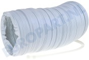 Satrap 61201100 Wasdroger Slang 102 mm wit -PVC- 3 meter geschikt voor o.a. incl. trekbandjes -doos-