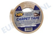 HPX CT5025 Carpet tape Dubbelzijdig 50mm x 25m geschikt voor o.a. Bevestigingstape, 50mm x 25 meter