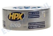 HPX  CS5025 6200 Pantsertape Repair Zilver 48mm x 25m geschikt voor o.a. Duct Tape, 48mm x 25 meter