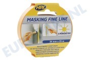 HPX  FP2525 Masking Fine line Oranje 25mm x 25 meter geschikt voor o.a. Masking Fine line 25mm x 25 meter