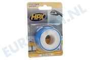 HPX  WT0012 PTFE Afdichtingstape Water Wit 12mm x 12m geschikt voor o.a. Isolatietape, 12mm x 12 meter