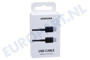 Samsung  SAM10314PK EP-DA705BBEGWW USB-C naar USB-C Kabel, 1 Meter, Zwart geschikt voor o.a. Zwart