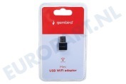 Gembird  WNP-UA300-01 Mini USB WiFi Ontvanger 300Mbps geschikt voor o.a. 300Mbps