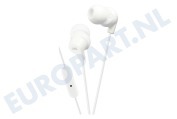 JVC HAFR15WEF HA-FR15-W-E In Ear  Hoofdtelefoon met Microfoon Wit geschikt voor o.a. Wit met 1,2 meter snoer