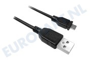 Eminent EW9911  Aansluitkabel Micro USB 2.0 aansluitkabel geschikt voor o.a. Lengte 1,0mtr