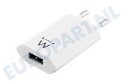 Ewent  EW1200 Compacte USB Lader 1A geschikt voor o.a. Universeel