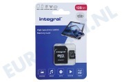 Integral  INMSDX64G-100/70V30 UltimaPro High Speed Micro SDXC Class 10 64GB geschikt voor o.a. Micro SDHC card 64GB