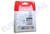 Canon Canon printer CANBC581MB 2078C005 Canon PGI-580 / CLI-581 Multipack geschikt voor o.a. Pixma TR7550, TS6150