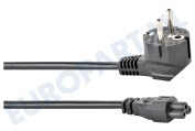Easyfiks  Netvoedingskabel C5, 230V, 10 Amp, 3x0.75mm2, 2,5Meter geschikt voor o.a. 2,5 Meter, 3x0.75mm2