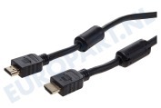 Universeel  HDMI Kabel 1.4 High Speed + Ethernet, 10 Meter, Verguld geschikt voor o.a. 10.0 Meter, High Speed met Ethernet, Verguld