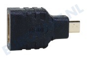 Easyfiks  Verloopstekker, HDMI A Female - Micro HDMI D Male geschikt voor o.a. Verloopstekker