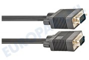 Universeel  VGA Kabel Male - Male, 1.5 Meter, HD 1680x1050, 15 Polig geschikt voor o.a. 1.5 Meter, HD 1680x1050, 15 Polig
